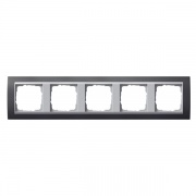 Рамка 5-ая Gira Event Антрацит цвет вставки Алюминий