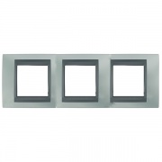 Рамка Unica Top 3 поста Флюорит-Графит