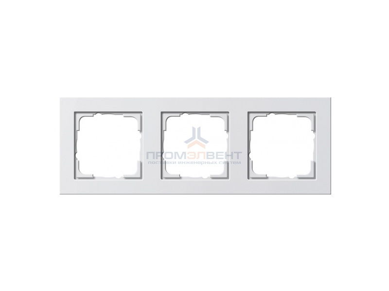 Рамка 3-ая Gira E2 Белый матовый