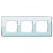 Рамка 3-ая Gira Esprit Glass C Салатовое стекло