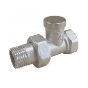 Вентиль балансировочный прямой SANEXT LV2 - 1/2" (ВР/НР, PN10, Tmax 110°C)