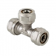 Тройник переходной VALTEC VTm.331 - 20 x 16 x 16 (винтовой, для металлопластиковых труб)