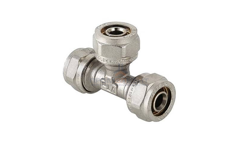 Тройник переходной VALTEC VTm.331 - 26 x 16 x 20 (винтовой, для металлопластиковых труб)