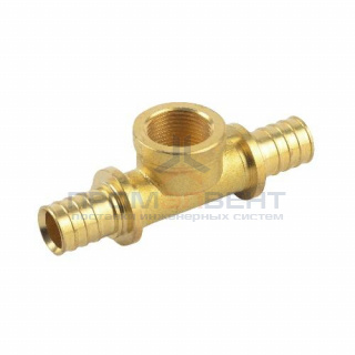 Тройник с переходом на внутреннюю резьбу SANEXT - 25 x 3/4" (для труб из сшитого полиэтилена)