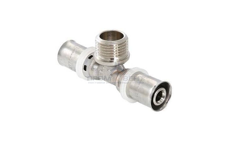 Тройник с переходом на наружную резьбу VALTEC VTm.233 - 26 x 1