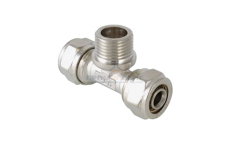 Тройник с переходом на наружную резьбу VALTEC VTm.333 - 20 x 3/4