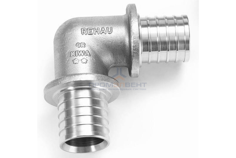 Отвод 90° REHAU - 25 (латунь, для труб из сшитого полиэтилена RAUTHERM S)