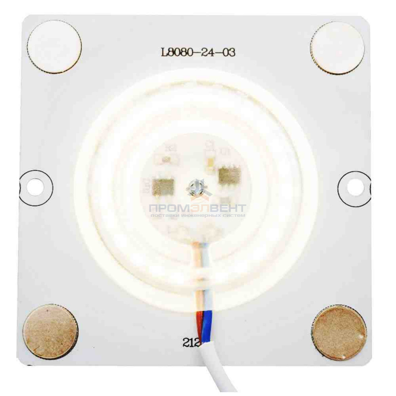 02-19 Плата светодиодная,220В, 12Вт, smd 2835, IP20, 80Лм/Вт, PF>0,9, 4000 К, 80*80мм, прямоугольная с линзой, ДН