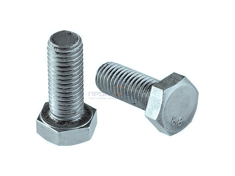 Болт М8х60 с шестигранной головкой оцинкованный DIN933