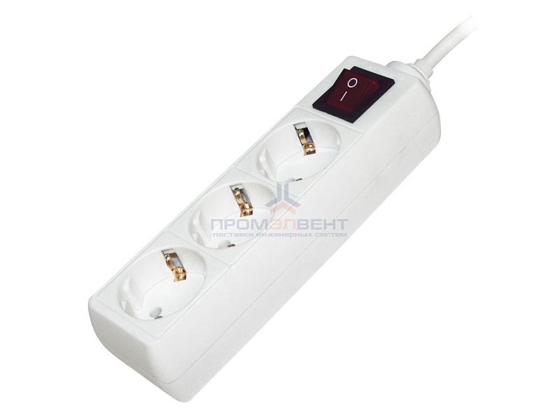 Удлинитель У03К-выкл. 3 места 2Р+PЕ/3метра 3х1мм2 16А/250 IEK