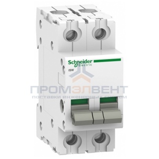 Выключател нагрузки iSW Acti 9 Schneider Electric 2П 40A (модульный рубильник)
