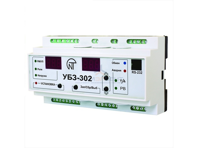 Универсальный блок защиты асинхронных электродвигателей УБЗ-302 0-63А