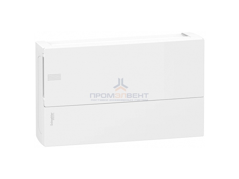 Бокс навесной Schneider Electric Mini Pragma 18 модулей с белой дверью с клемниками N+PE