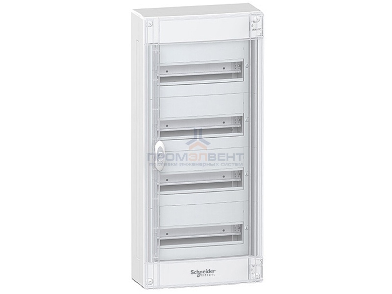 Щит навесной Schneider Electric Pragma (4х13) 52 модуля с прозрачной дверью с клемниками N+PE