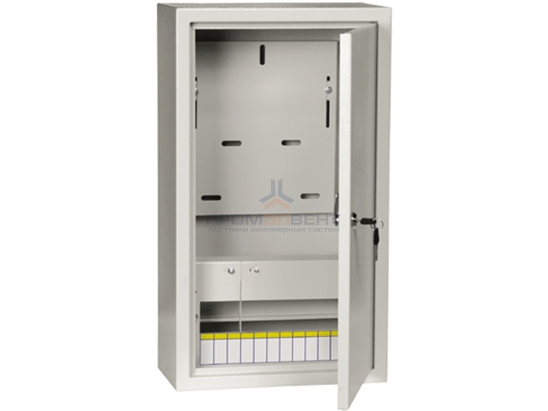 Щит металлический ЩУРн-3/12з-0 74 У2 IP54 на 3-фазный счетчик и 12 модулей навесной ИЭК